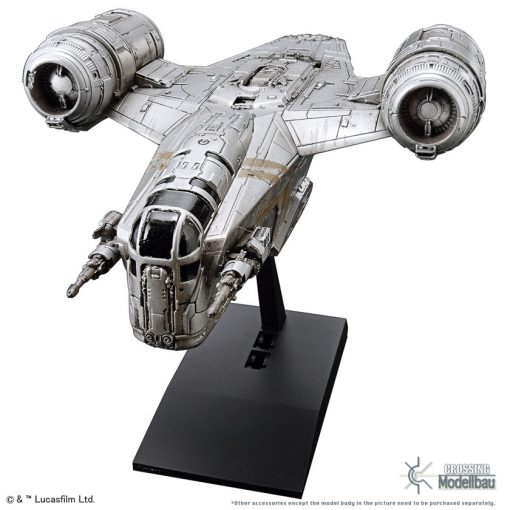 BANDAI "STAR WARS-The Mandalorian" 1:144 Plastic Model Kit Vehicle model 018 Razor Crest - Image 5
