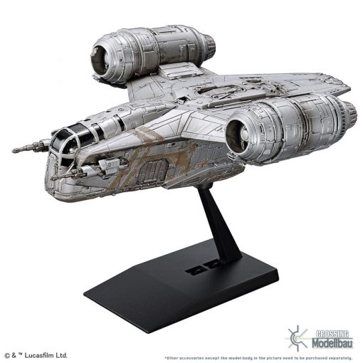 BANDAI "STAR WARS-The Mandalorian" 1:144 Plastic Model Kit Vehicle model 018 Razor Crest - Image 6