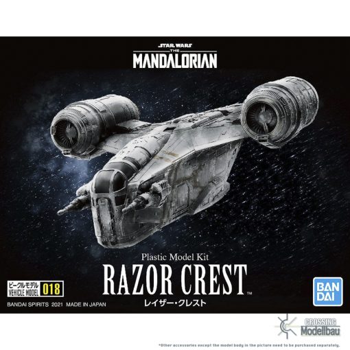 BANDAI "STAR WARS-The Mandalorian" 1:144 Plastic Model Kit Vehicle model 018 Razor Crest
