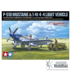 Tamiya 1:48 scale North American P-51D Mustang 1/4 ton small four-wheel drive military vehicle set