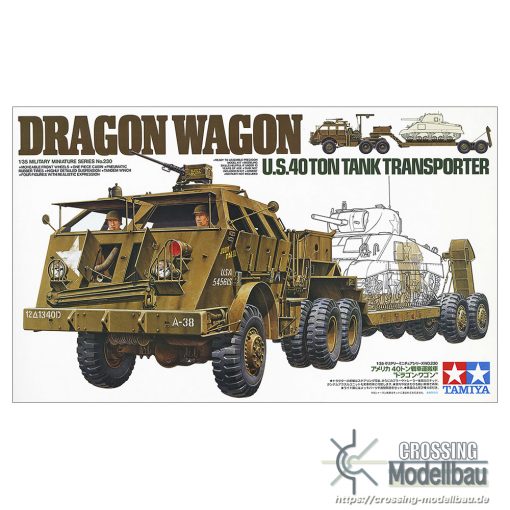 Tamiya 1:35 scale US 40ton Tank Transporter "DRAGON WAGON"