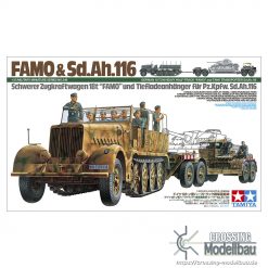 Tamiya 1:35 scale German 18 TON Heavy Half-Track "FAMO" and Tank TRANSPORTER Sd.Ah.116