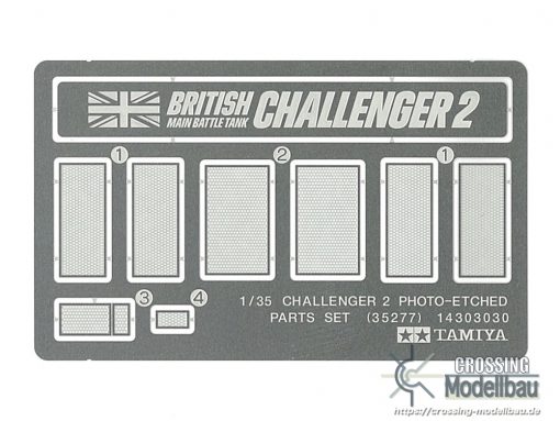 Tamiya 1:35 scale British Main Battle Tank CHALLENGER 2 (DESERTISED) Iraq War Specification - Image 9
