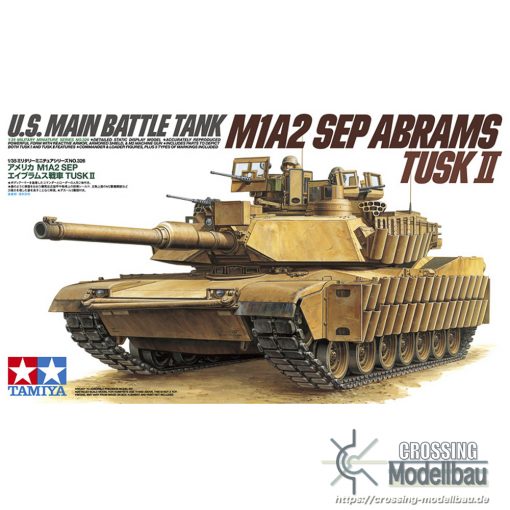 Tamiya 1:35 scale US Main Battle Tank M1A2 SEP ABRAMS Tusk II