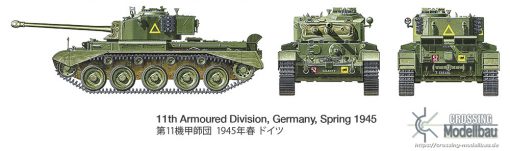 Tamiya 1:35 scale British Cruiser Tank A34 COMET - Image 13