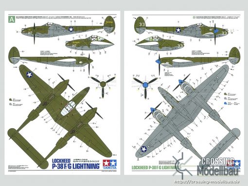 Tamiya 1:48 scale Lockheed P-38F/G Lightning - Image 13