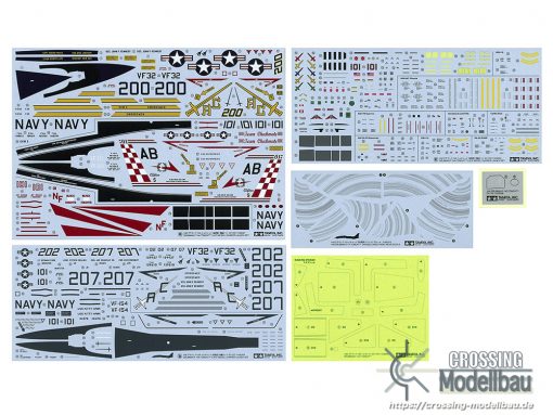 Tamiya 1:48 scale Grumman F-14A TOMCAT (Late Model) Carrier LAUNCH SET - Image 23