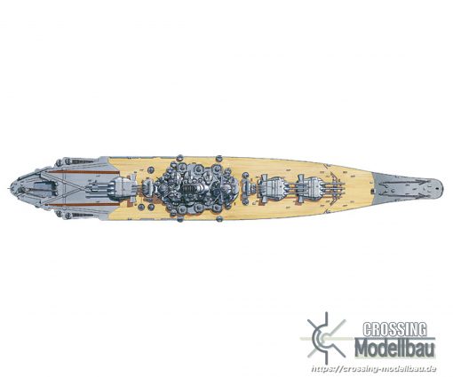 Tamiya 1:350 scale Japanese Navy Battleship Musashi - Image 4