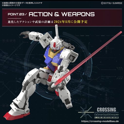 [Pre-Order]ETA:11/2024<br>BANDAI RG40 1/144 RX-78-2 Gundam Ver.2.0 - Image 5