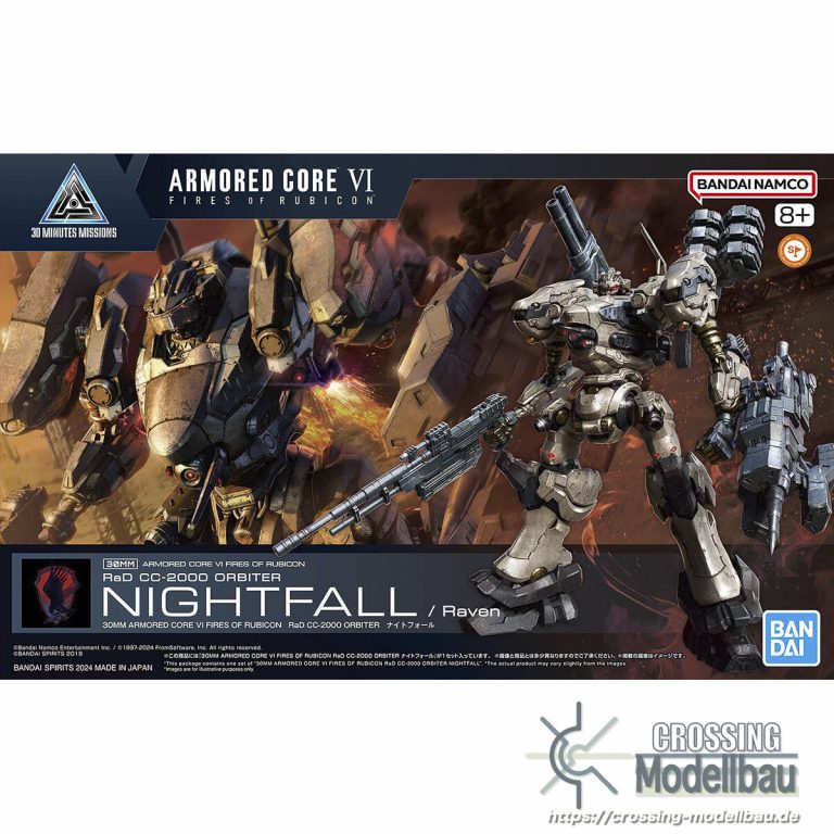 (II.)BANDAI 30 Minutes Missions “ARMORED CORE Ⅵ FIRES OF RUBICON” RaD CC-2000 ORBITER Nightfall