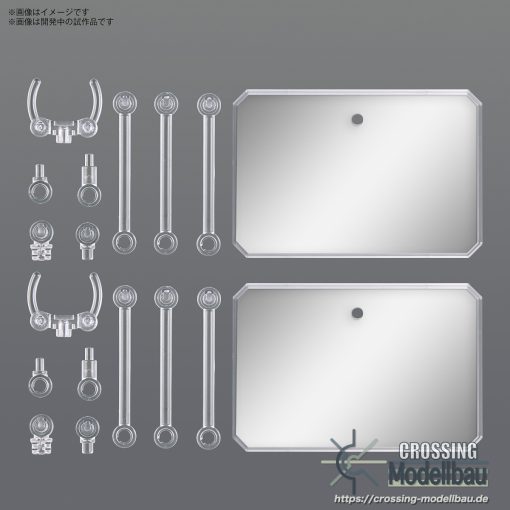 BANDAI 1/144 Action Base 6 [Clear Color] Mirror Stickers Set - Image 2