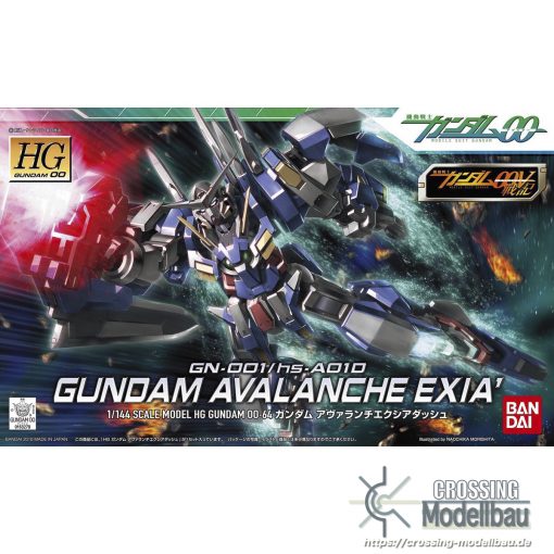 #Coming Soon#ETA:08/2024<br>BANDAI HG 1/144 "Mobile Suit Gundam 00" Double O Gundam Avalanche EXIA