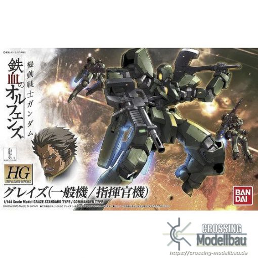[Pre-Order]ETA:09/2024<br>BANDAI HG 1/144 "Mobile Suit Gundam Iron-Blooded Orphans" Graze(General/Commander)