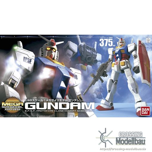 [Pre-Order]ETA:09/2024<br>Bandai "Mobile Suit Gundam" Mega Size 1:48 Gundam