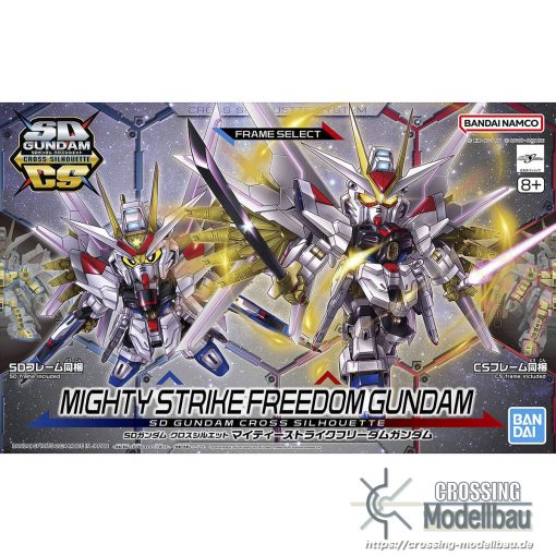 BANDAI "Mobile Suit Gundam SEED FREEDOM" SD Gundam Cross Silhouette Mighty Strike Freedom Gundam