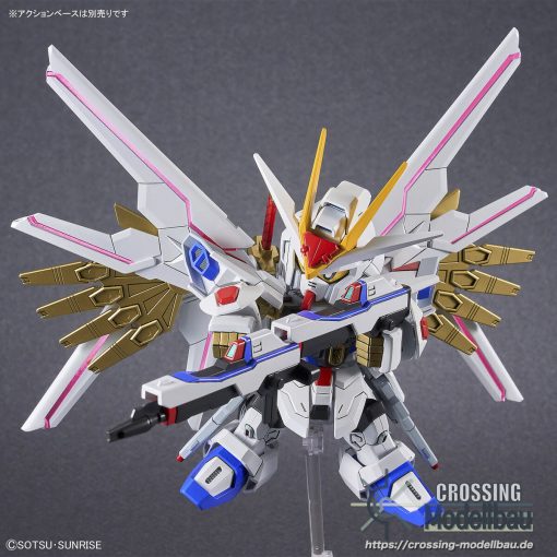 BANDAI "Mobile Suit Gundam SEED FREEDOM" SD Gundam Cross Silhouette Mighty Strike Freedom Gundam - Image 9