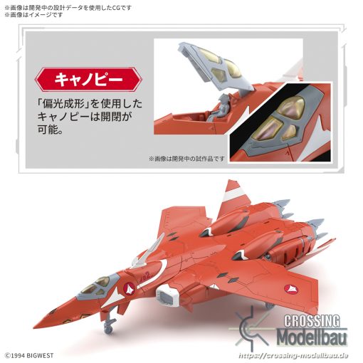 [Pre-Order]ETA:02/2025<br>BANDAI HG 1:100 Model Kit "MACROSS series" YF-22S Sturmvogel II (Milia Farina Jenius) - Image 3
