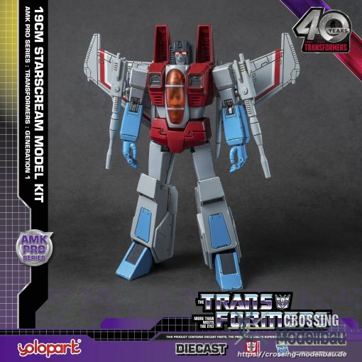 [Pre-Order]ETA:01/2025<br>Yolopark "Transformers: Generation 1" AMK PRO Series - 20cm Starscream Model Kit -