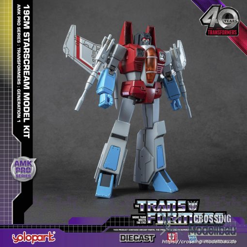 [Pre-Order]ETA:01/2025<br>Yolopark "Transformers: Generation 1" AMK PRO Series - 20cm Starscream Model Kit - - Image 3