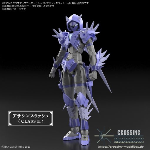 [Pre-Order]ETA:06/2025<br>BANDAI 30MF Model Kit "30 Minutes Fantasy" 30MF Class Up Armor(Liber Assassin Slash) - Image 3