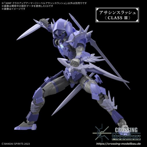 [Pre-Order]ETA:06/2025<br>BANDAI 30MF Model Kit "30 Minutes Fantasy" 30MF Class Up Armor(Liber Assassin Slash) - Image 5