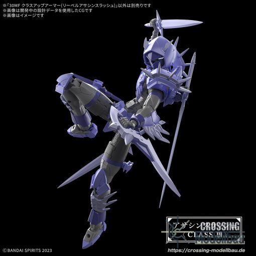 [Pre-Order]ETA:06/2025<br>BANDAI 30MF Model Kit "30 Minutes Fantasy" 30MF Class Up Armor(Liber Assassin Slash) - Image 6